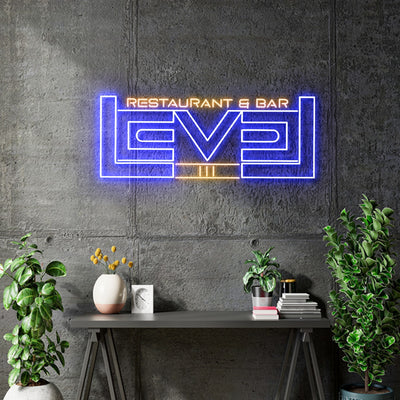 Custom Neon - LEVEL 3 - 48inch x 19inch - INDOOR  - Remote dimmer and Delivery (2 years Warranty)