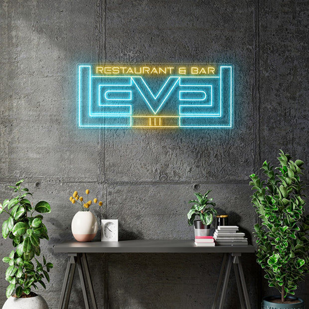 Custom Neon - LEVEL 3 - 48inch x 19inch - INDOOR  - Remote dimmer and Delivery (2 years Warranty)