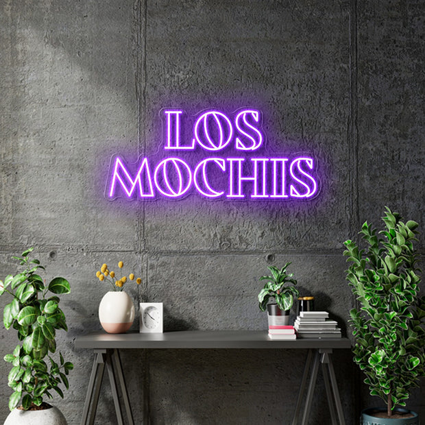 Custom Neon - Los Mochis - Purple - 75x32cm  -  Remote dimmer and Delivery