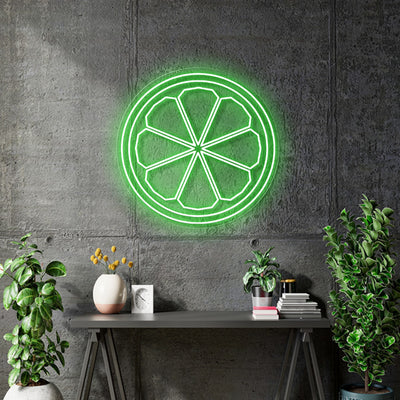 Custom Neon - Lime lite Logo -60cm x 60cm - Green - indoor - Remote dimmer and Delivery