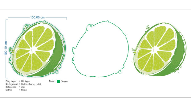 Custom neon -  Lime  -100cm x 100cm - Green + UV PRINT -  incl Shipping and 2yrs Warranty