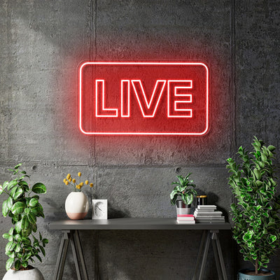 Custom Neon signs - LIVE and Tiktok  - indoor Signs - Fast delivery