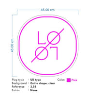 Custom Neon - LO Digital - Pink - 45x45cm - indoor Sign