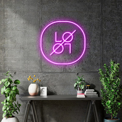 Custom Neon - LO Digital - Pink - 45x45cm - indoor Sign