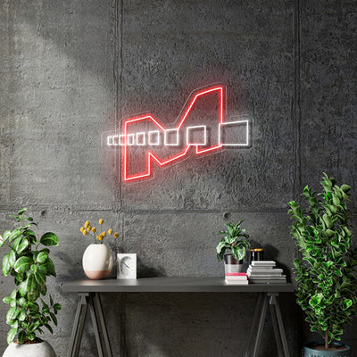 Custom Neon for Emily -M - White and Red Size: 20inch by 13inch - indoor Sign