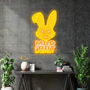 Custom Neon - Mad Rbt Energy - 26x15inch - Uv print + yellow and orange neon - Remote dimmer and Delivery