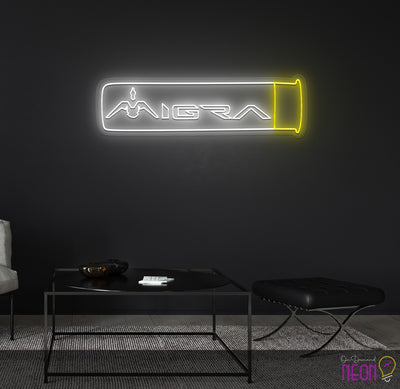 Custom neon - MIGRA - 86inch by 26inch  -  incl Shipping and 2yrs Warranty