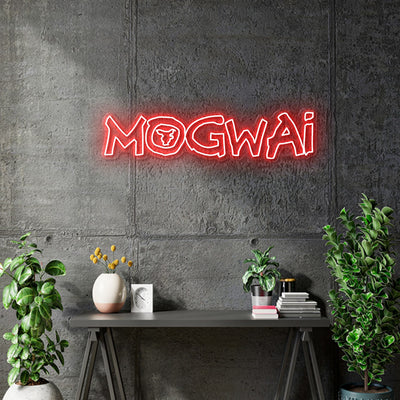 Custom Neons - MogWai - RED Led - 100 x 25cm - Outdoor Sign (2yrs Warranty)