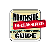 Custom neon - Northside Studio Survival - White Red + Print - 40 x 34inch  - incl Shipping and 2yrs Warranty