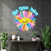 ACCOUNT ADJUSTEMENT - Custom Neon - The Crazy Daisy - 40x37"  - Multicolor -  Remote dimmer and Delivery (Copy)