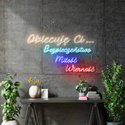 Custom Neon for Karolina - Size: 100 x 58cm  - indoor Sign (2yrs Warranty)