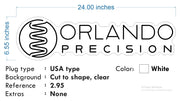 Custom Neon -  Orlando Precision - 24 x 6.55 inch  - INDOOR  - Remote dimmer and Delivery (2 years Warranty)