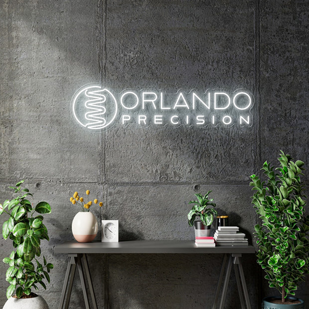 Custom Neon -  Orlando Precision - 24 x 6.55 inch  - INDOOR  - Remote dimmer and Delivery (2 years Warranty)