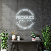 Custom Neon - Picknaz Youth  - White neon - 40 inch - indoor Signs