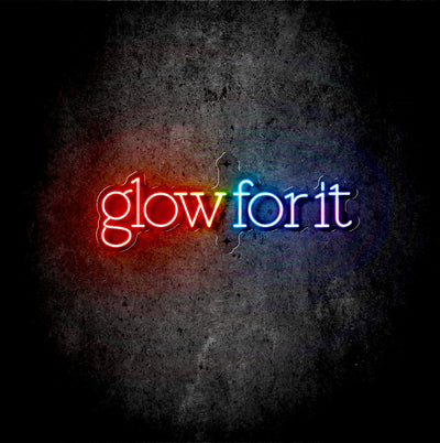 Custom Neon - Glow for it - RGB - Size:  80cm x 30cm - indoor Sign (2yrs Warranty) - hanging from Ceiling