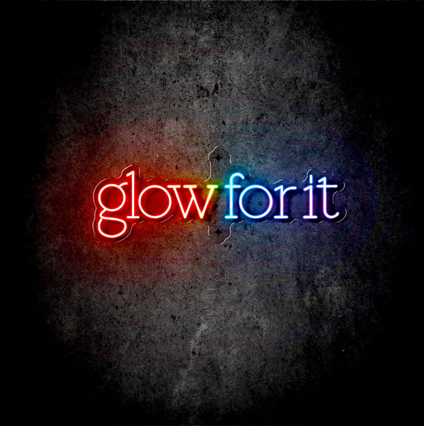 Custom Neon - Glow for it - RGB - Size:  80cm x 30cm - indoor Sign (2yrs Warranty) - hanging from Ceiling