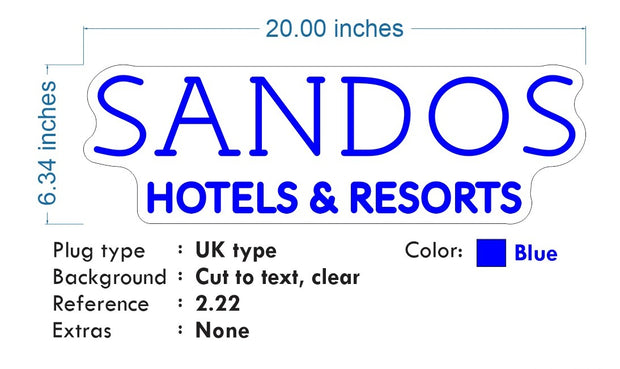 Custom Neon: Sandos Hotels...