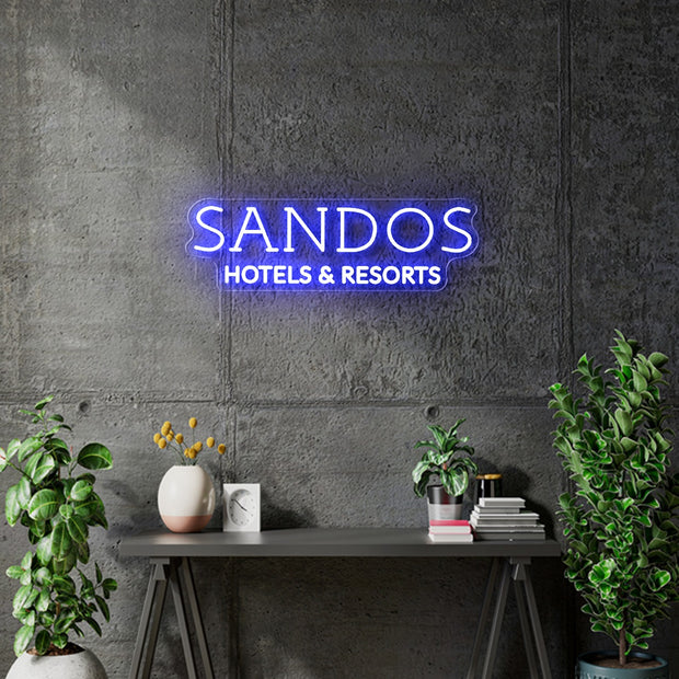 Custom Neon: Sandos Hotels...