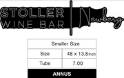 Custom Neon Logo - Stoller Wine | Newberg - Warm White neon - 90 * 26 inches & 48inch * 13.8 inch  - indoor Signs (2yrs Warranty)