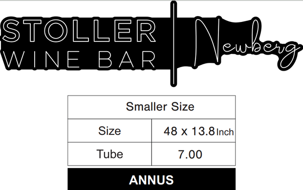 Custom Neon Logo - Stoller Wine | Newberg - Warm White neon - 90 * 26 inches & 48inch * 13.8 inch  - indoor Signs (2yrs Warranty)