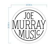 Custom Neon  -  Joe Murray Music -  Mooresville Golf Club (M only)- indoor Sign (2yrs Warranty)
