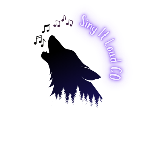 Custom Neon - Sing It Loud CO - Blue and Purple neon- 23 x 24inch - indoor Sign (2yrs Warranty)