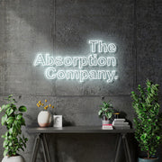 Custom Neon - The Absorption Company Logo - White -30 x 15inch - dimmer and delivery