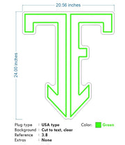 Custom Neon - Trinity_Esports_Logo -Green  24 x 20inch  - indoor Signs