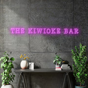 Custom neon - The Kiwioke Bar - Size: 350cm x 29cm - Pink | Outdoor -  incl Shipping and 2yrs Warranty