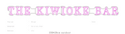 Custom neon - The Kiwioke Bar - Size: 350cm x 29cm - Pink | Outdoor -  incl Shipping and 2yrs Warranty