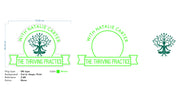 Custom Neon -   The Thriving Practice - Green - Size: 70cm x 48cm  - INDOOR  - Remote dimmer and Delivery (2 years Warranty)