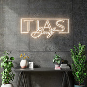Custom Neon - Tias Beauty - Warm White - 80x33cm - indoor Sign