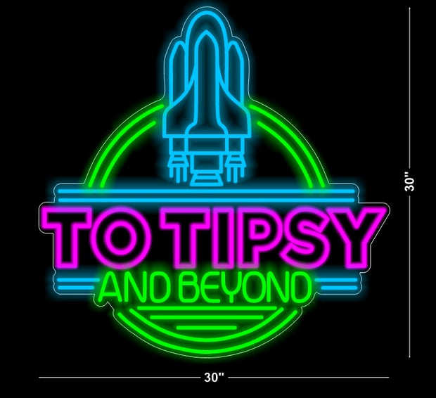To Tipsy and Beyond Logo - Delivery and wireless dimmer control