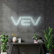 Custom Neon - VEV  l sign -  White Neon - Size: 120 x 36cm  - indoor Signs