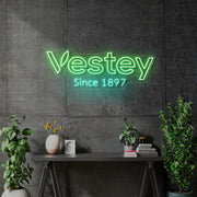 Custom Neon - Vestey - 150cm x 56cm - Green and Light Green -  Delivery and Remote