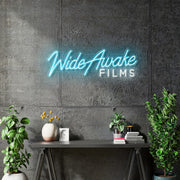 Custom Neon - Wide Awake Films - Light blue White - 36x11inch - dimmer and delivery