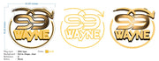 Custom Neon - Wayne 99 - Gold + UV print  - 20x18inch - indoor Signs