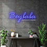 Custom neon Logos - Beybaba and Lux Lounge -  Delivery and Remote