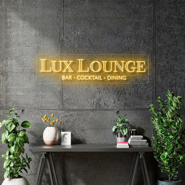 Custom neon Logos - Beybaba and Lux Lounge -  Delivery and Remote