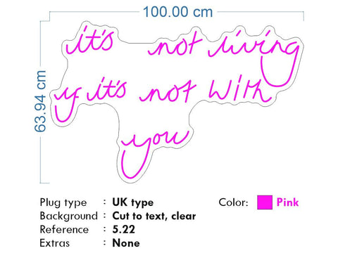 Custom Neon Logo for Megan - Light Pink -100*63cm - Clear backing - Dimmer and control