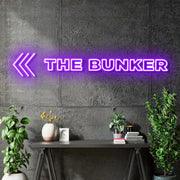 Custom Neon for Scantech Graphics  - <<<The Bunker - Purple - Delivery and Remote+ Battery