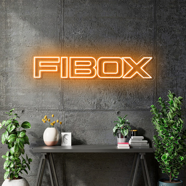 Custom Neon - Fibox - 90x18cm - Orange - Remote dimmer and Delivery