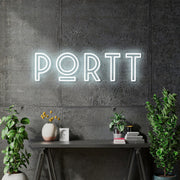 Custom Neon for Allie at PORTT -  White 24x7inch - Free Delivery and Remote+ Battery