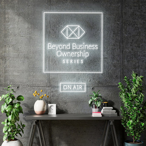 Custom Neon - Beyond Business Ownership Series - 78x60cm- RGB Multicolour - Remote dimmer and Delivery