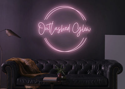 Custom Neon for Analee -Outlashed glow -  32inch - Circle sign - Pink -  Delivery and Remote