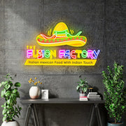 Custom Neon - The Fusion Factory Logo-  Size 36x21 inches dimmer and delivery