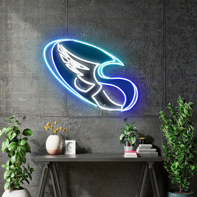 Custom Neon for Harry - Light blue - Blue and White - 50cm x 39cm - Remote dimmer and Delivery