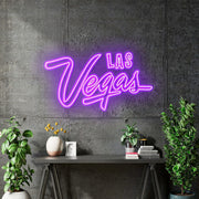 Custom Neon for Izabella - Las Vegas - Purple - 100cm x 55cm - Remote dimmer and Delivery