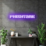 Custom Neon - Phishtank -  40inch - Purple and white print -  Delivery and Remote + FREE BATTERY