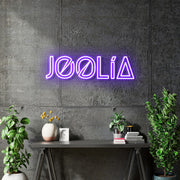 Custom Neon for Luiila - Joolia logo - Blue or Purple - 24 x6.77 inch - dimmer and delivery
